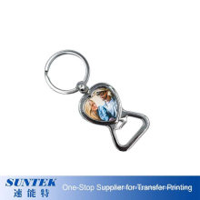 Sublimation Blank Bottle Opener Keychain for Key Ring Promotion Gift